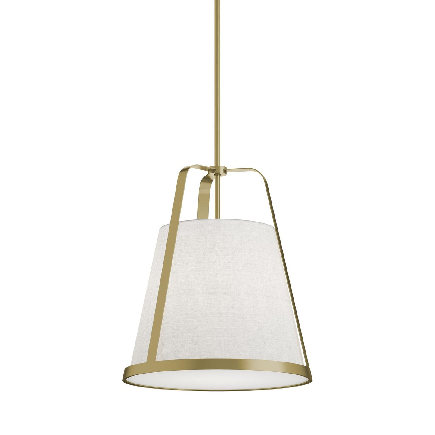 Lizzette Pendant Light in Light Antique Brass (16-Inch).