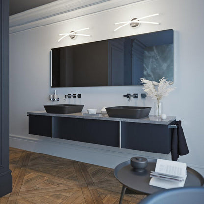 Lock LED Bath Vanity Light in bathroom.