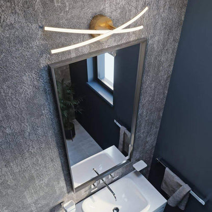 Lock LED Bath Vanity Light in bathroom.