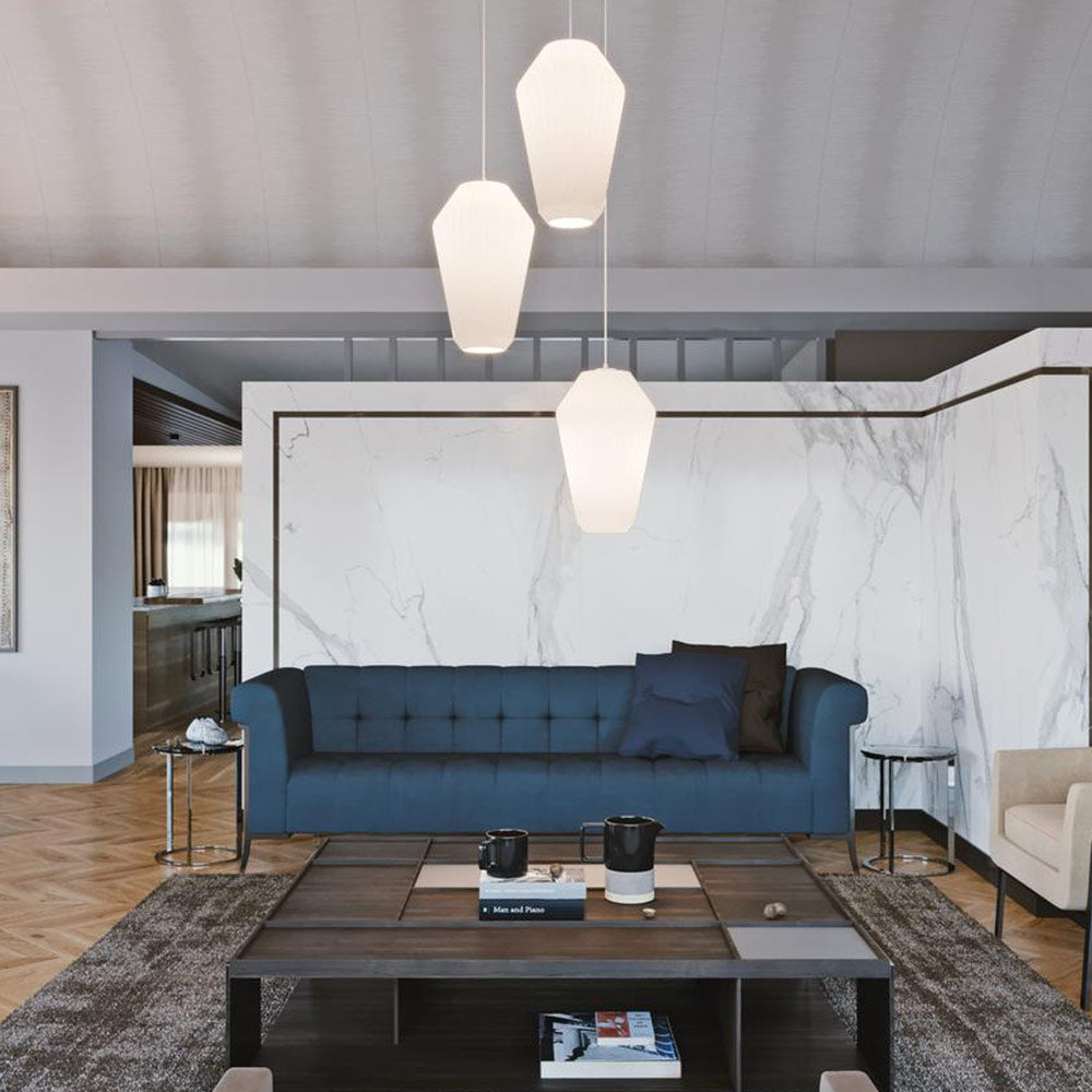 Lola Round Pendant Light in living room.