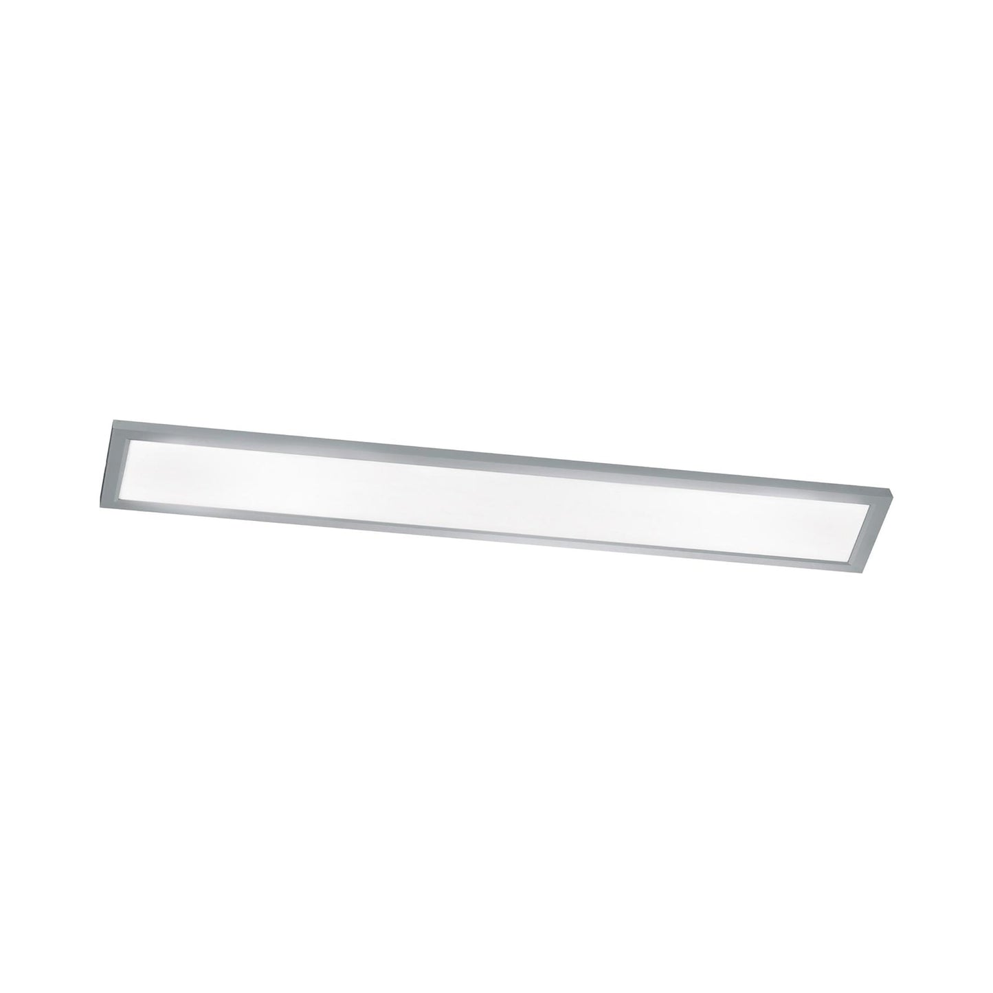 Lugano LED Flush Mount Ceiling Light in Satin Nickel (48-Inch X 12-Inch/Rectangle).