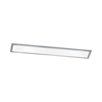 Lugano LED Flush Mount Ceiling Light in Satin Nickel (48-Inch X 12-Inch/Rectangle).