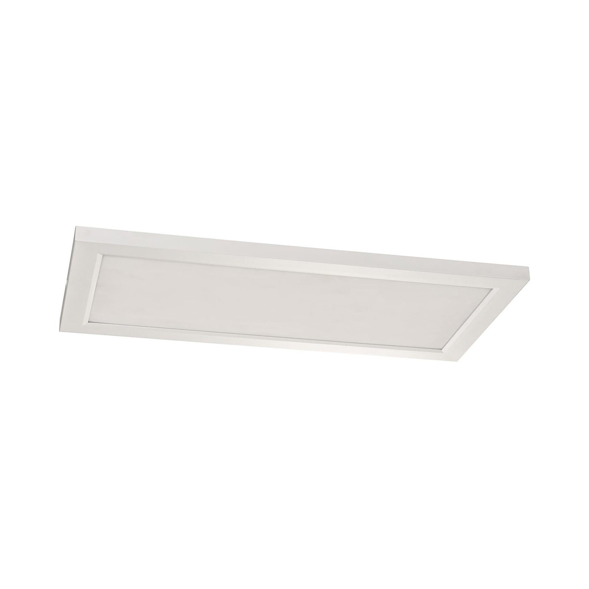 Lugano LED Flush Mount Ceiling Light in White (24-Inch X 12-Inch Rectangle).