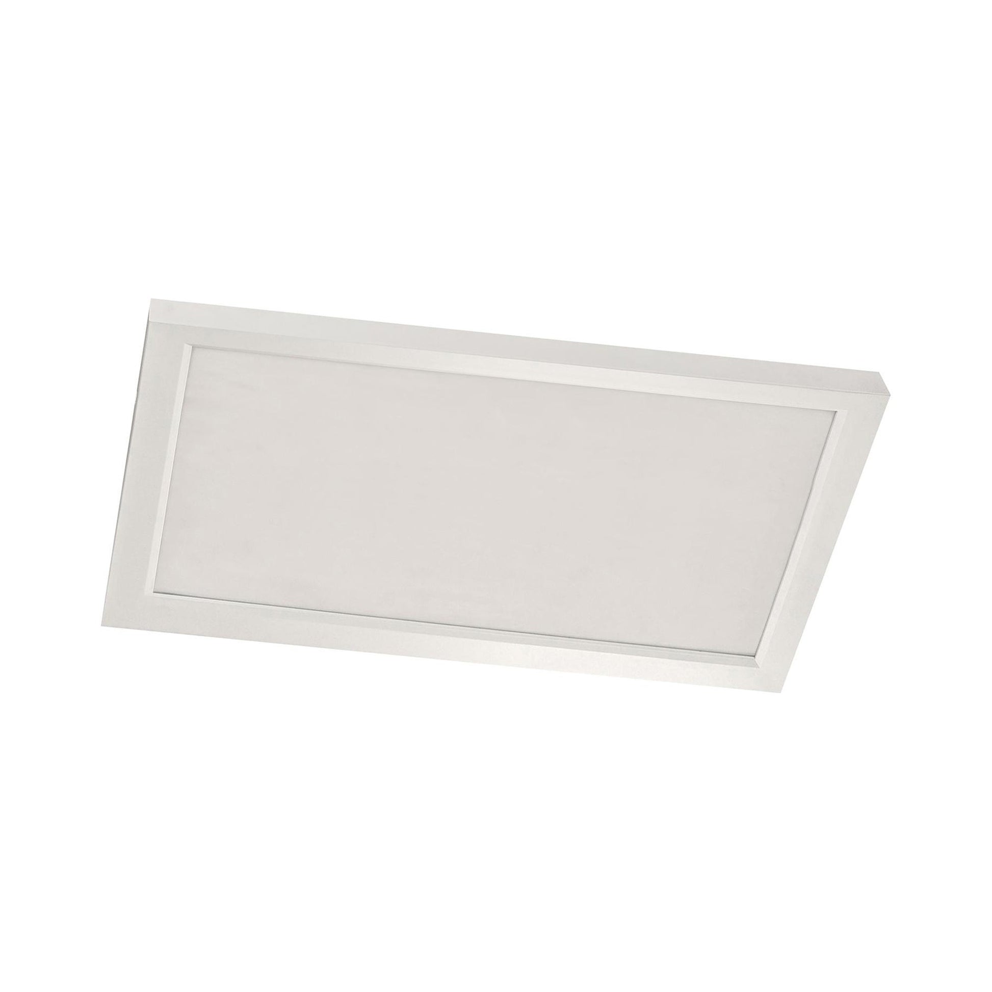 Lugano LED Flush Mount Ceiling Light in White (24-Inch Square).