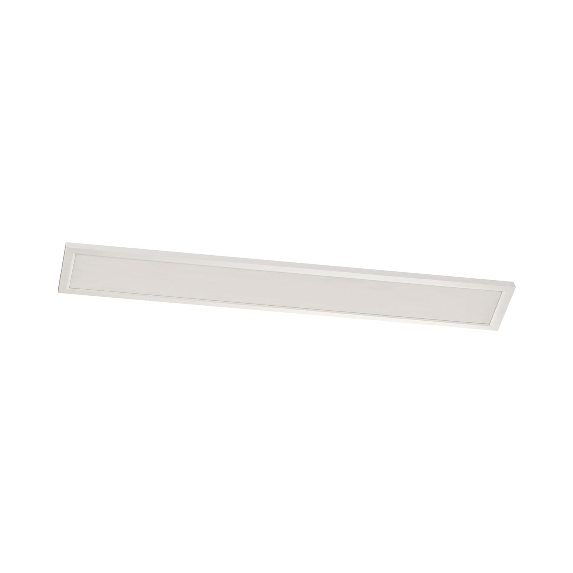 Lugano LED Flush Mount Ceiling Light in White (48-Inch X 12-Inch Rectangle).