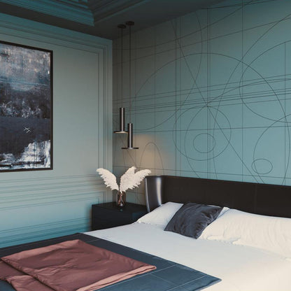 Luna LED Pendant Light in bedroom.