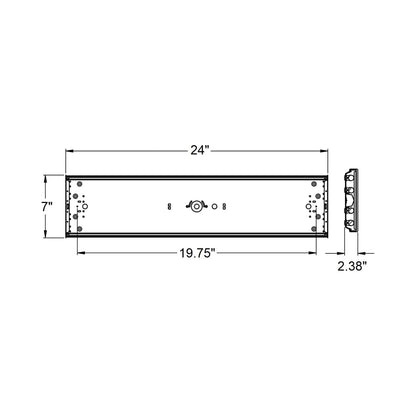AFX Lighting LWL Flush Mount Ceiling Light - line drawing.