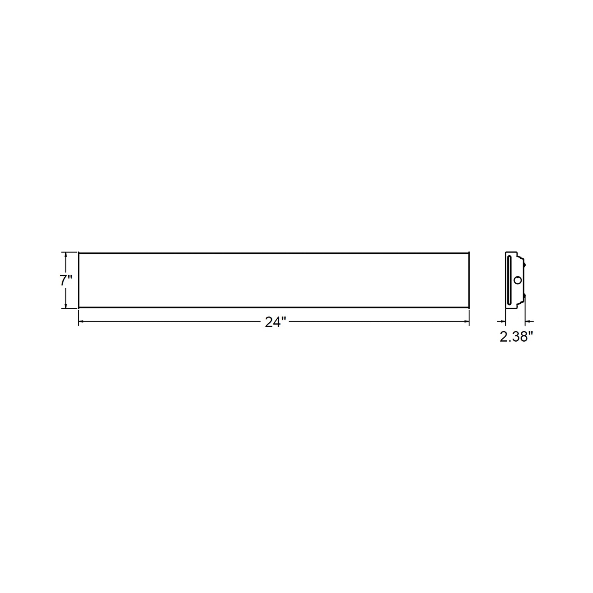 AFX Lighting LWL LED Flush Mount Ceiling Light - line drawing.