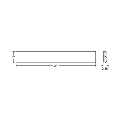 AFX Lighting LWL LED Flush Mount Ceiling Light - line drawing.