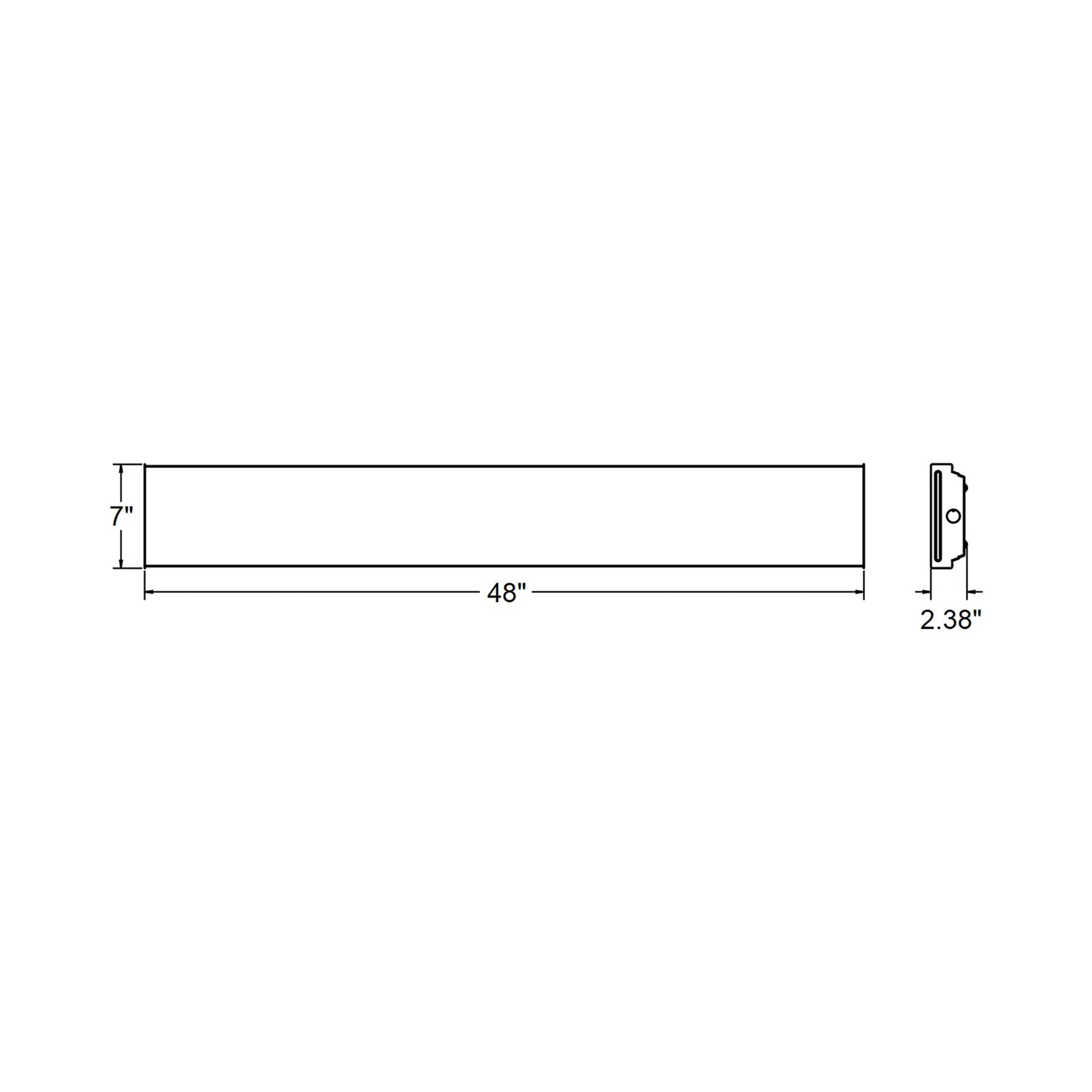 AFX Lighting LWL LED Flush Mount Ceiling Light - line drawing.