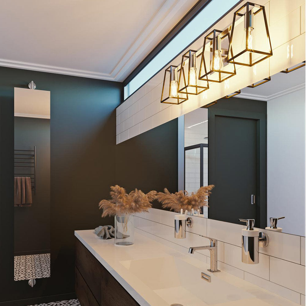 Lynn Bath Vanity Light in bathroom.