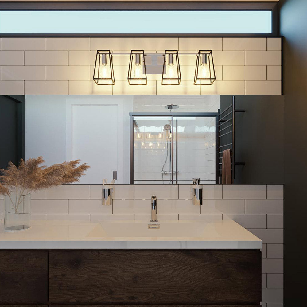 Lynn Bath Vanity Light in bathroom.