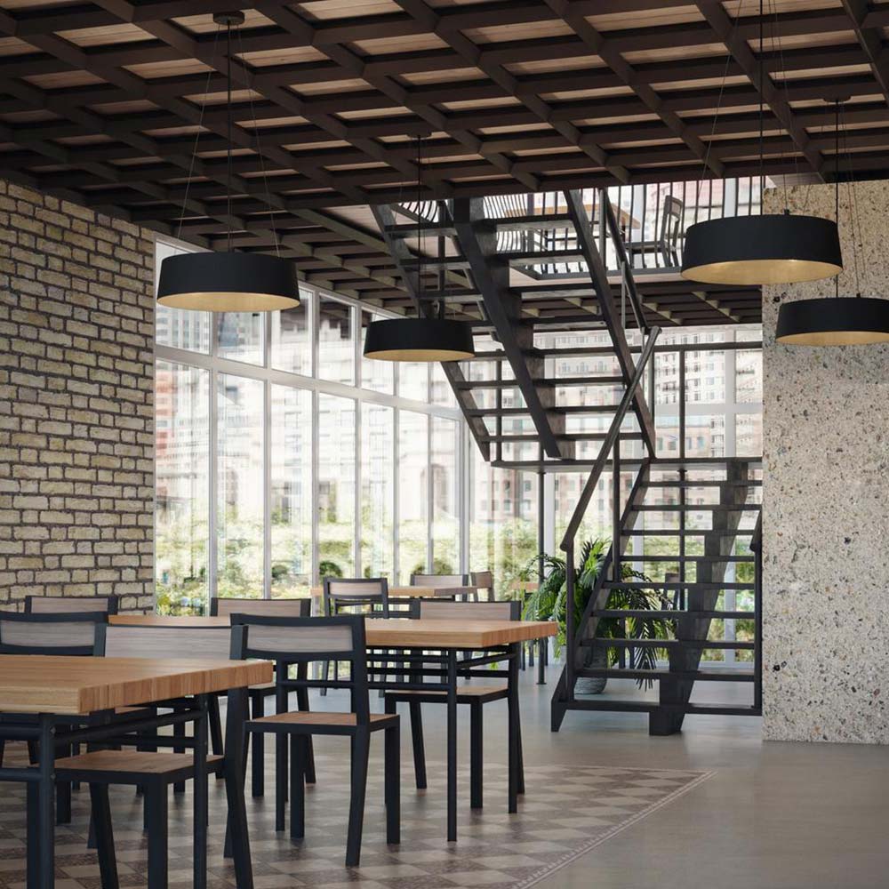 Lyric Pendant Light in restaurant.