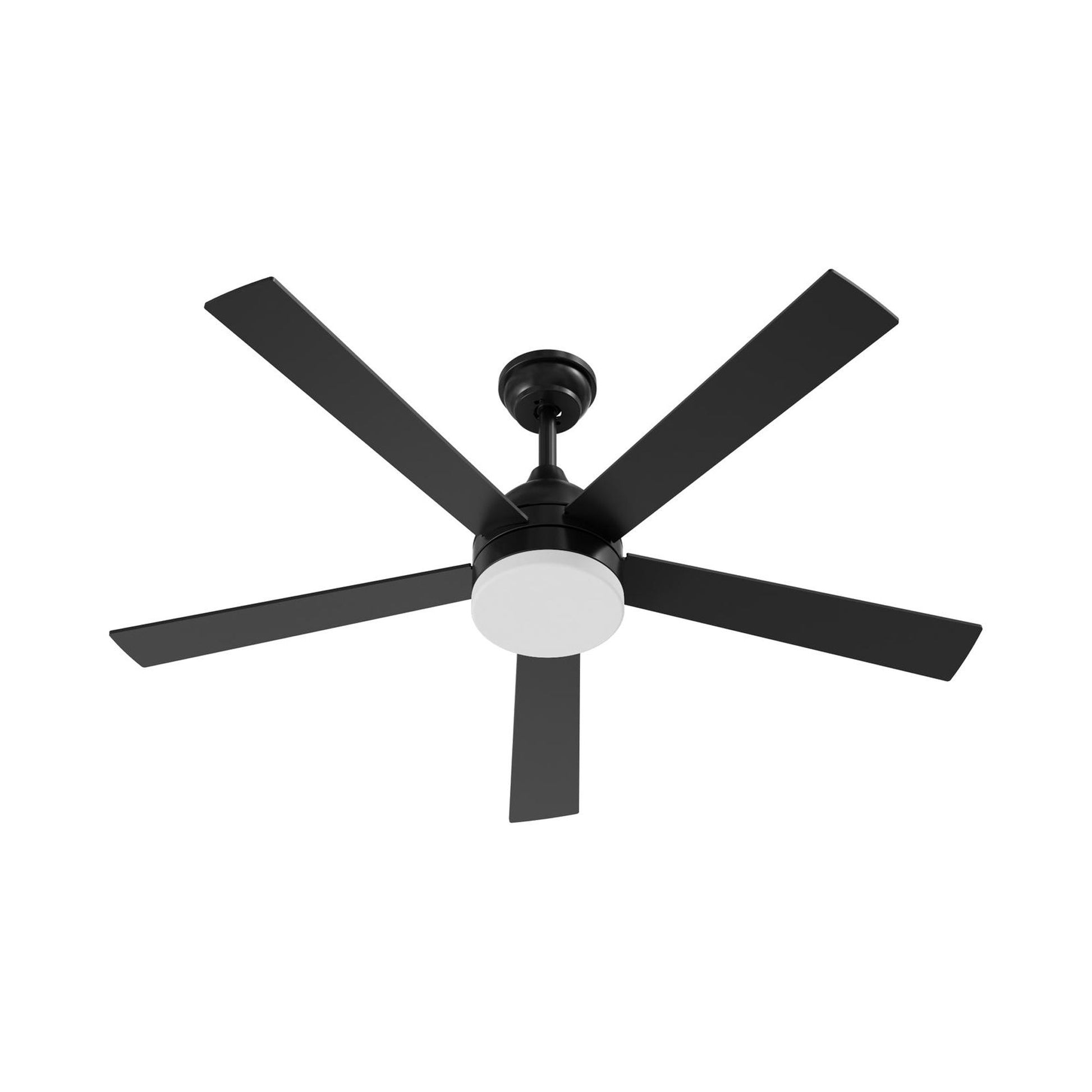Maddox LED Ceiling Fan in Black (Control Not Included).