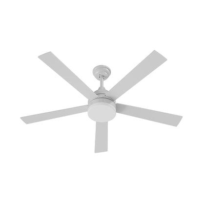 Maddox LED Ceiling Fan in White (Control Not Included).