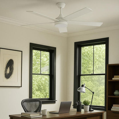 Maddox LED Ceiling Fan in home office.