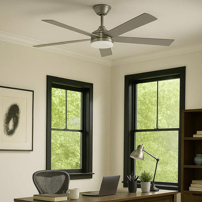 Maddox LED Ceiling Fan in home office.