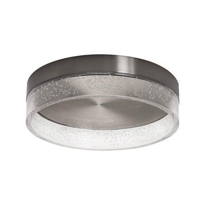 Maggie LED Flush Mount Ceiling Light in Satin Nickel (11.75-Inch).