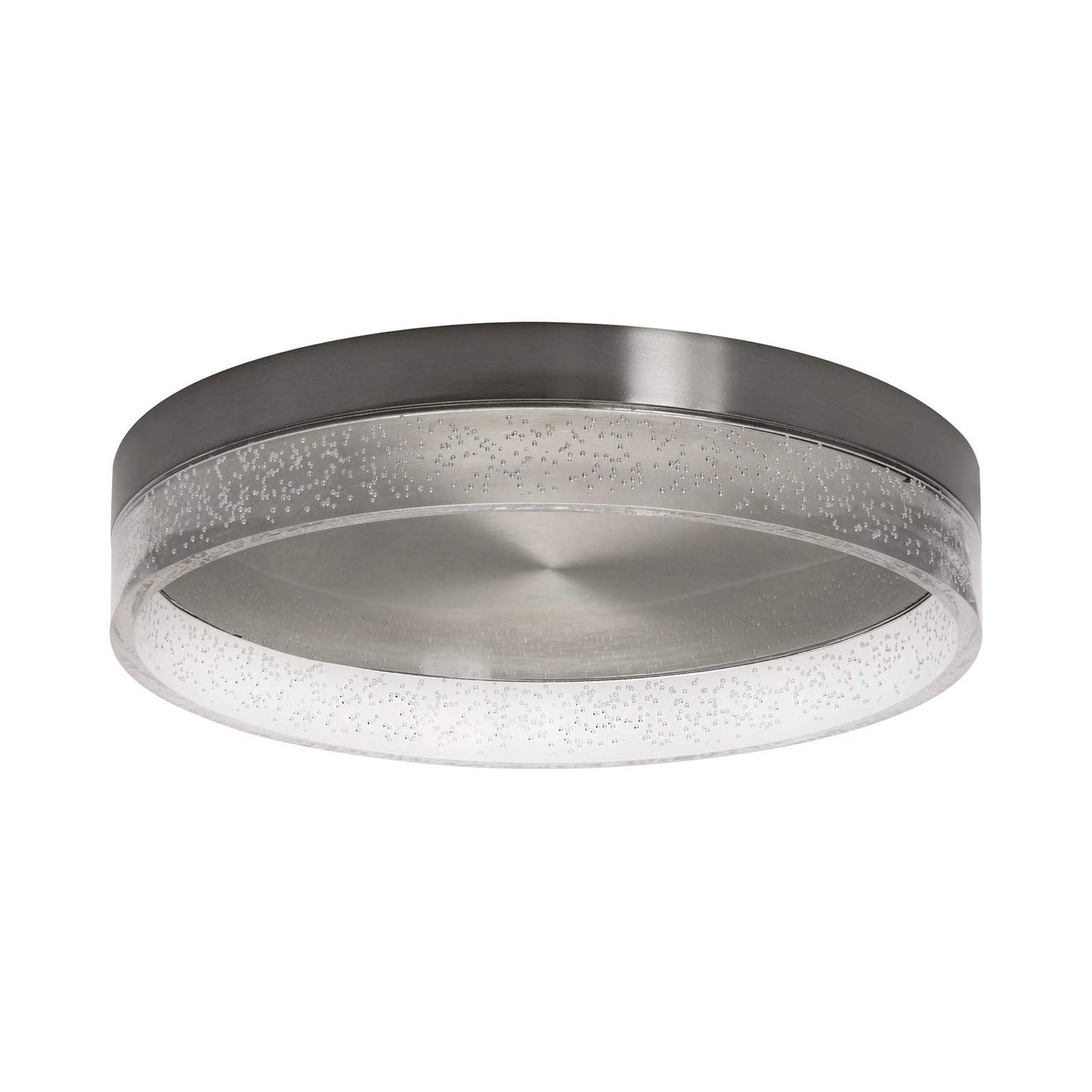 Maggie LED Flush Mount Ceiling Light in Satin Nickel (15.75-Inch).
