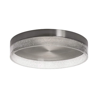 Maggie LED Flush Mount Ceiling Light in Satin Nickel (15.75-Inch).