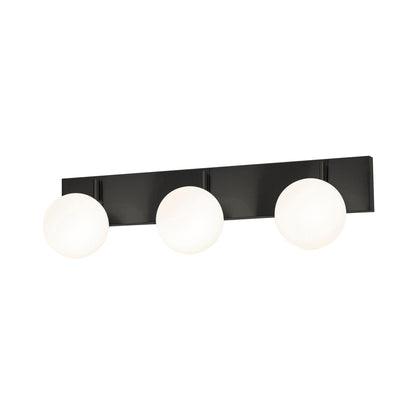 Metropolitan LED Bath Vanity Light in Black (3-Light).