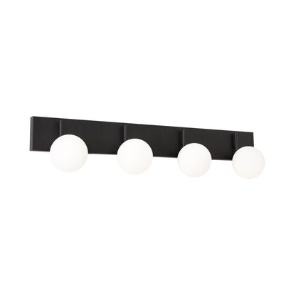 Metropolitan LED Bath Vanity Light in Black (4-Light).