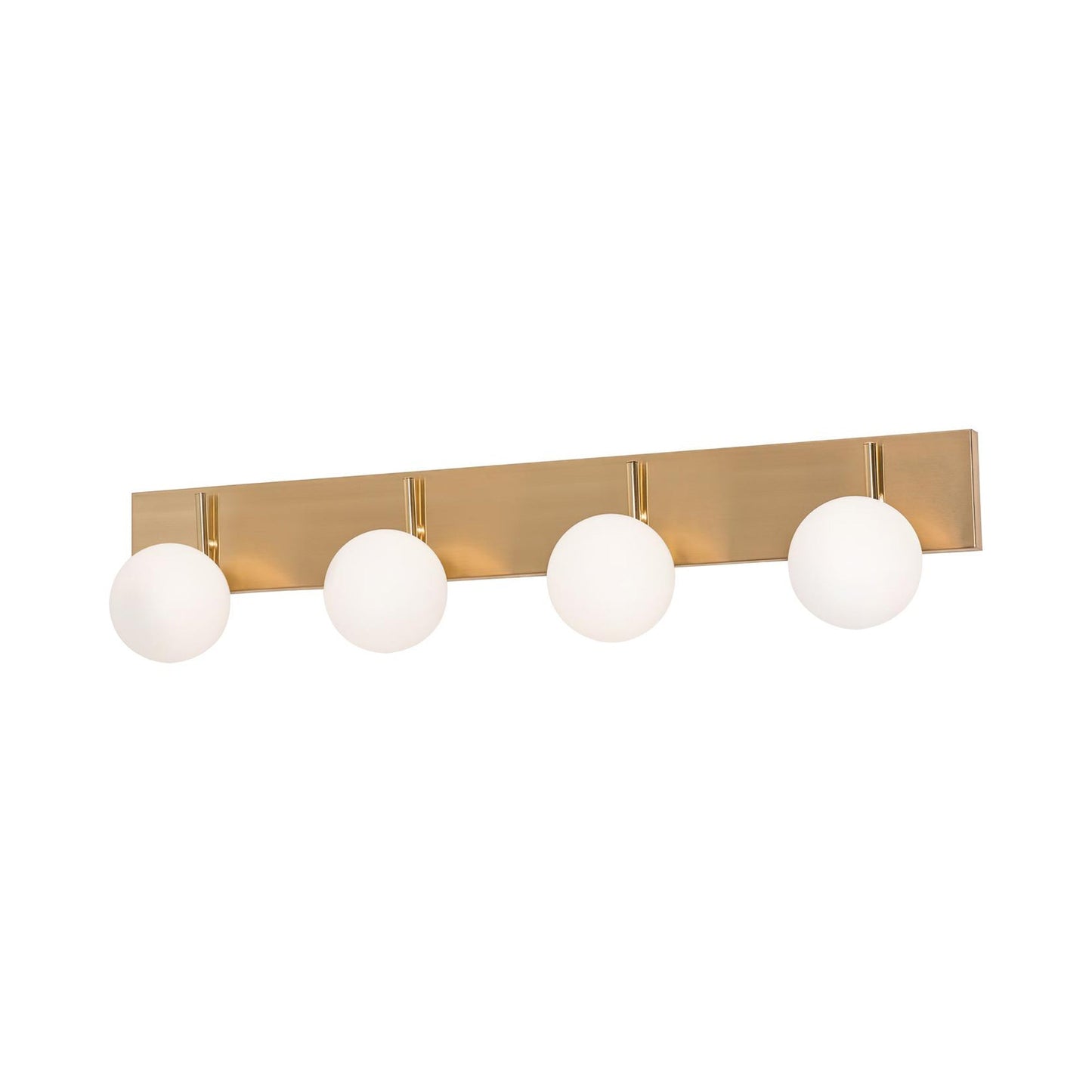 Metropolitan LED Bath Vanity Light in Satin Brass (4-Light).