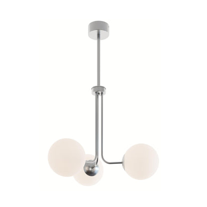 Metropolitan LED Pendant Light in Satin Nickel.