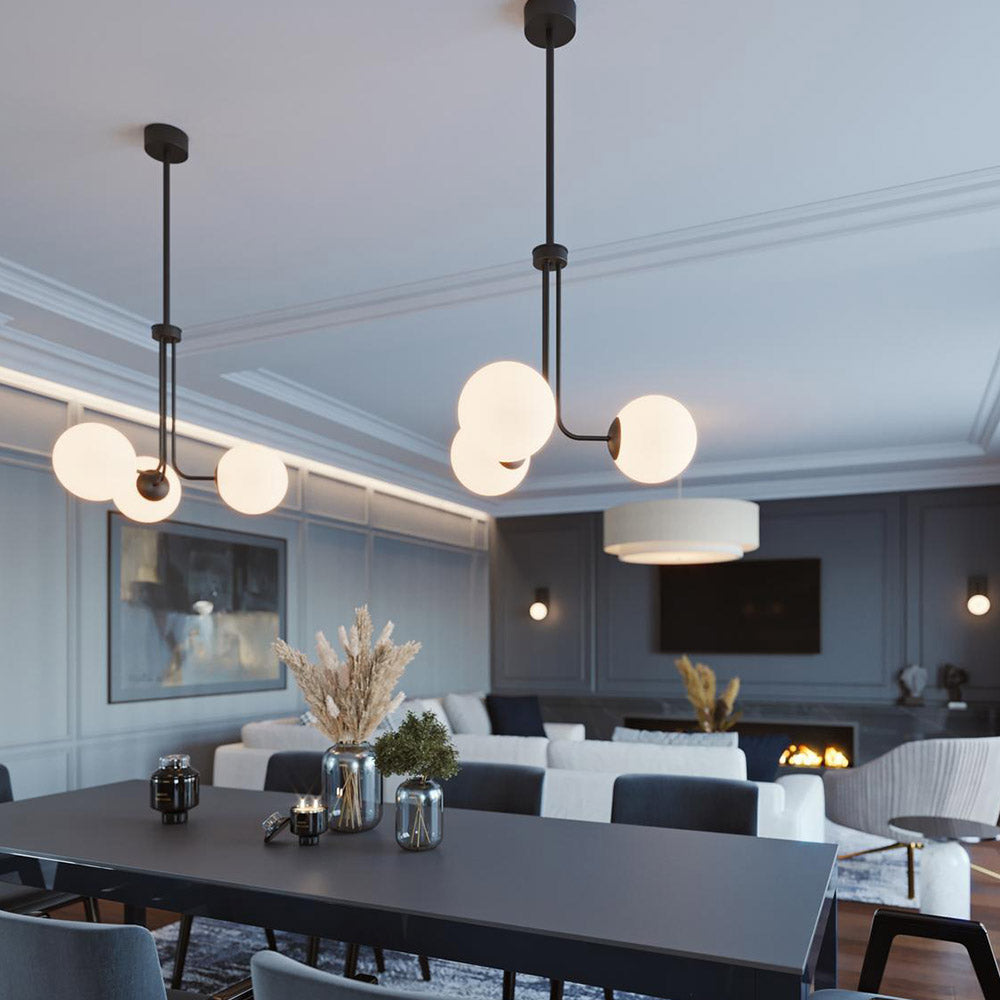 Metropolitan LED Pendant Light in dining room.