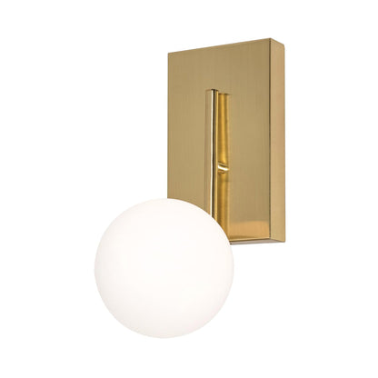 Metropolitan LED Wall Light in Satin Brass.