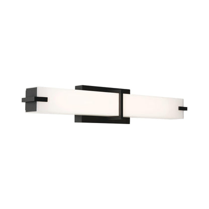 Miller LED Bath Vanity Light in Black.