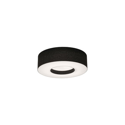 Montclair Flush Mount Ceiling Light in Black (12.25-Inch).
