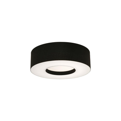 Montclair Flush Mount Ceiling Light in Black (15-Inch).