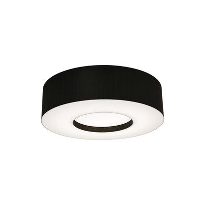 Montclair Flush Mount Ceiling Light in Black (19.25-Inch).