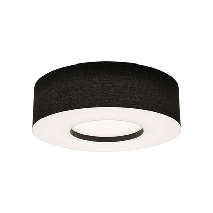 Montclair Flush Mount Ceiling Light in Black (24-Inch).