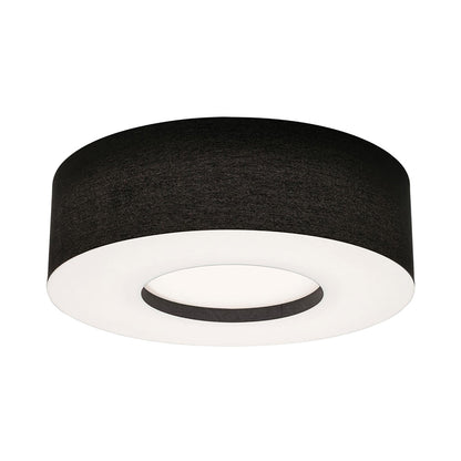 Montclair Flush Mount Ceiling Light in Black (30-Inch).