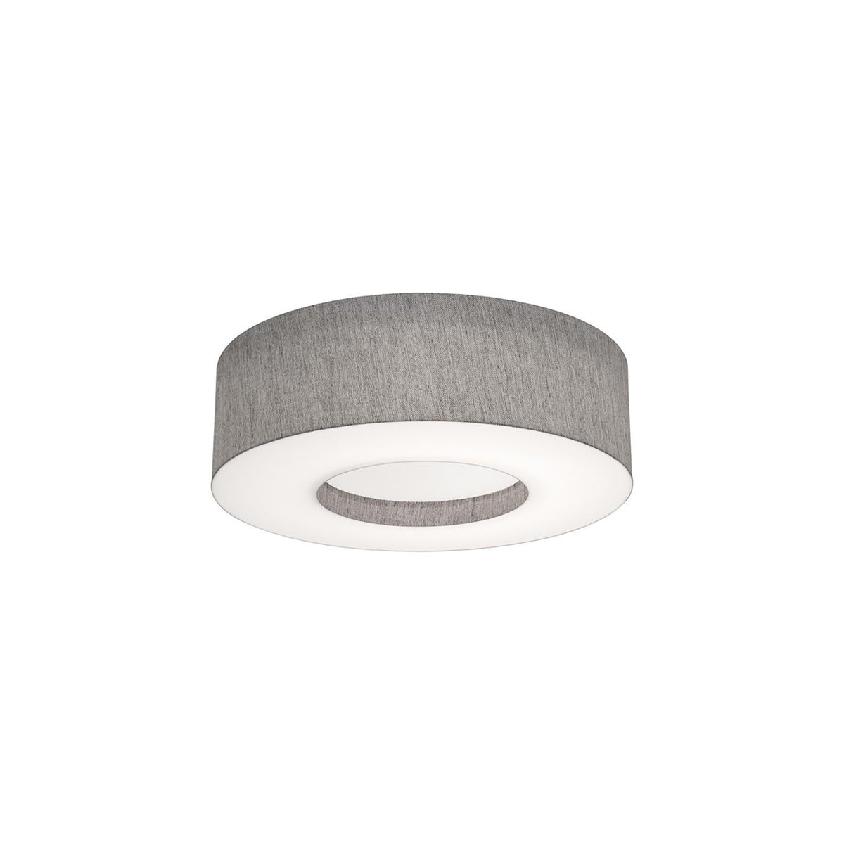 Montclair LED Flush Mount Ceiling Light in Grey (15-Inch).