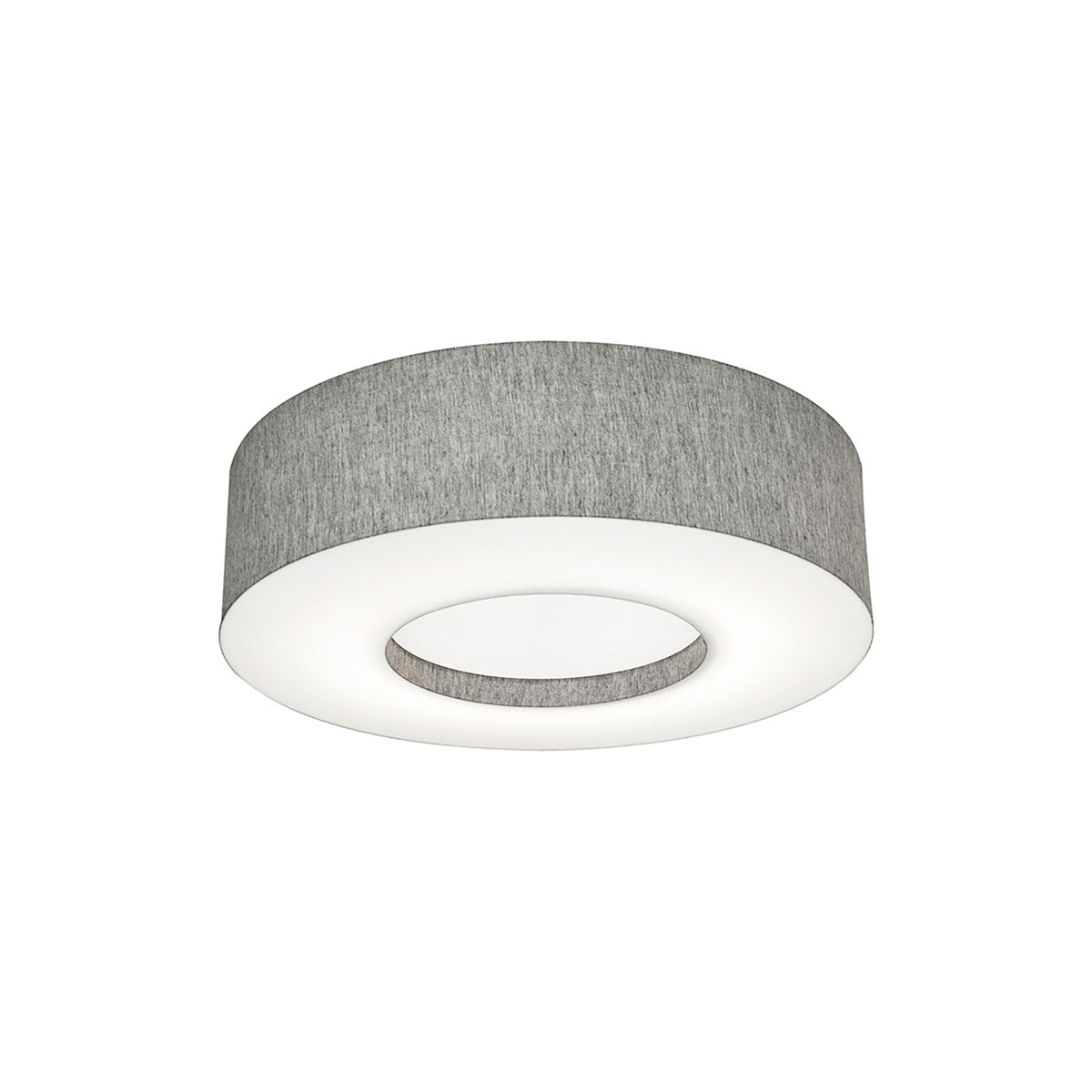 Montclair LED Flush Mount Ceiling Light in Grey (19.25-Inch).