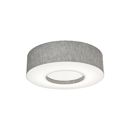 Montclair LED Flush Mount Ceiling Light in Grey (19.25-Inch).
