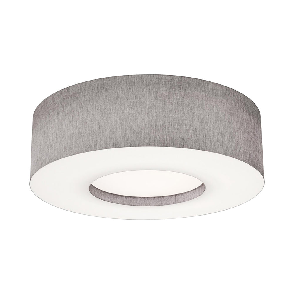 Montclair LED Flush Mount Ceiling Light in Grey (30-Inch).