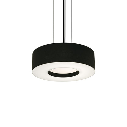 Montclair LED Pendant Light in Black/Black (15-Inch).