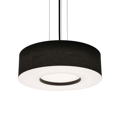 Montclair LED Pendant Light in Black/Black (24-Inch).