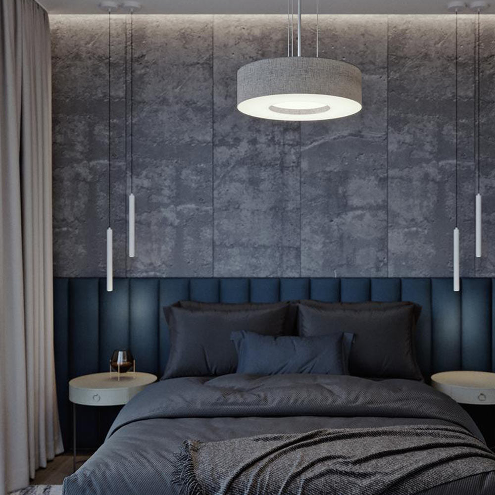 Montclair LED Pendant Light in bedroom.
