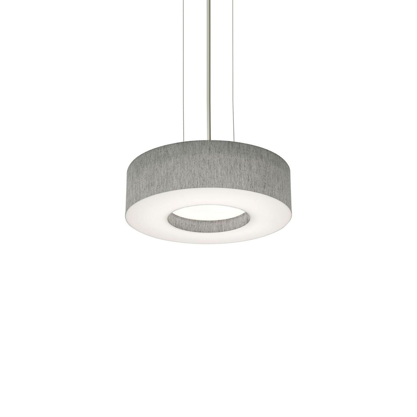 Montclair Pendant Light in Satin Nickel/Grey (12.25-Inch).
