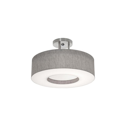 Montclair Semi-Flush Mount Ceiling Light in Grey (15-Inch).