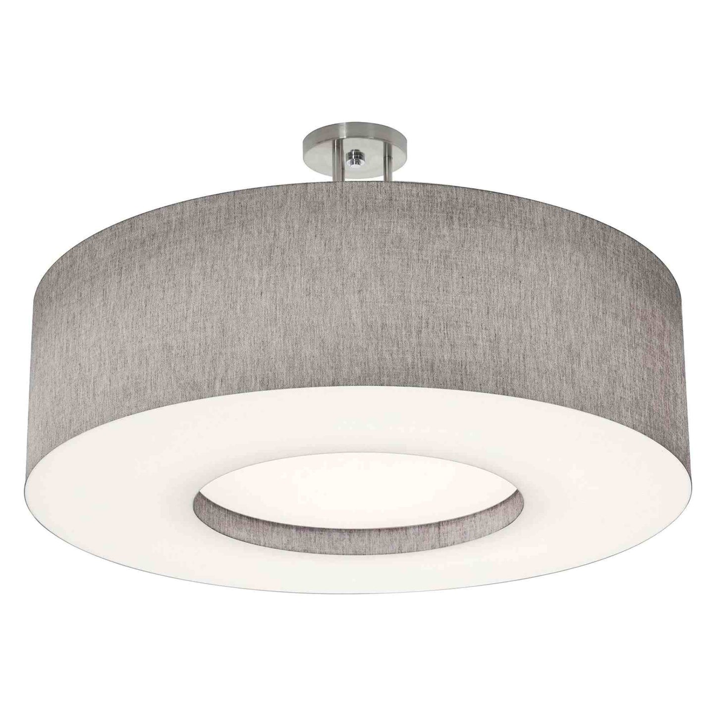 Montclair Semi-Flush Mount Ceiling Light in Grey (30-Inch).