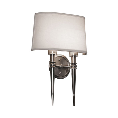 Montrose LED Wall Light in Satin Nickel.