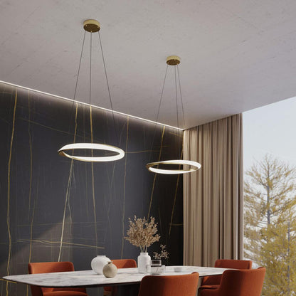 Oberon LED Pendant Light in dining room.
