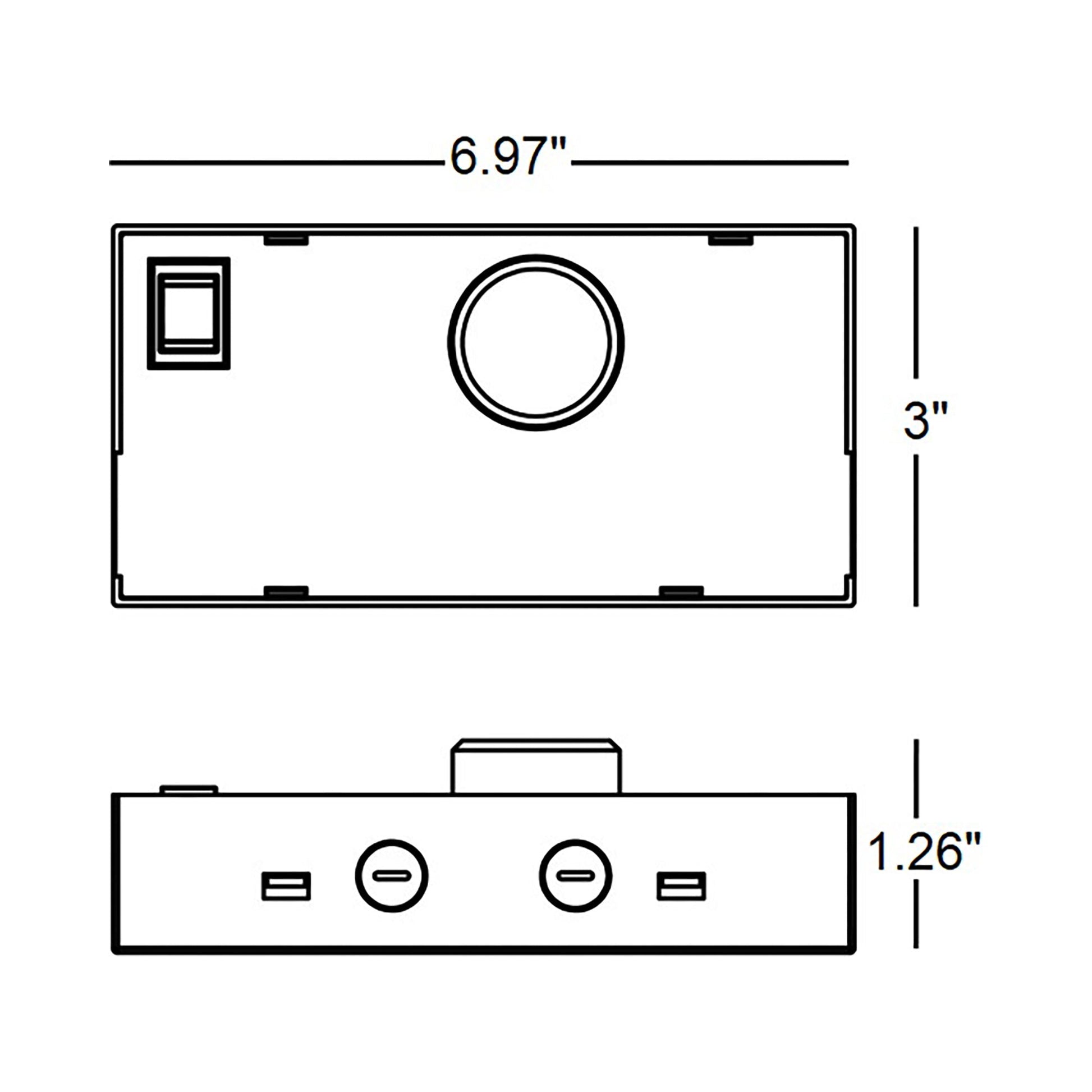 AFX Lighting Occupancy Sensor - line drawing.