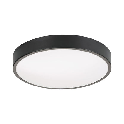 Octavia LED Flush Mount Ceiling Light in Black (12-Inch).